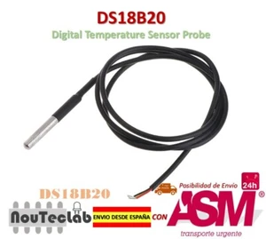 DS18B20 Waterproof Digital Temperature Sensor Probe NTC Thermistor Thermal - Imagen 1 de 8