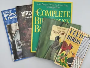 LOT x 5 Books on Birdhouses, Birdfeeders and Birdwatching. Great DIY Plans. VGC. - Imagen 1 de 14