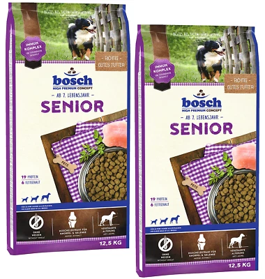 BOSCH Hundefutter HPC Senior Trockenfutter mit Geflügel 2x12,5kg - Bild 1 von 4