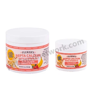 Fluker's Repta Calcium with Vitamin D3 Strawberry Banana Flavored - Picture 1 of 6