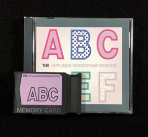 Applique Monograms Embroidery Designs Card #108 for Janome Elna Kenmore Machines - Picture 1 of 7