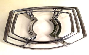 Juego de 3 soportes para platos para servir Corning Ware metal trivet Pyrex plateados - Imagen 1 de 14