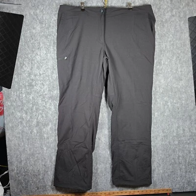 LL Bean Fleece Lined Hiking Trail Gray Pants 278023 Womens Measures 42x31 NWT FS - Image 1 of 4