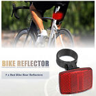 Bike Reflectors 3.1Cm 1.22" Id Bicycle Warning Reflector Bike Accessories Red