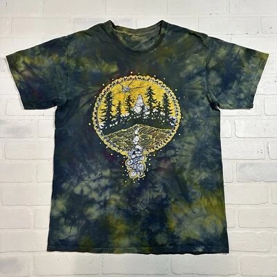 Camiseta Vintage Años 90 Nature Tree Wilderness Tie Dye Envejecida Talla L Grande * Foto 1 de 4
