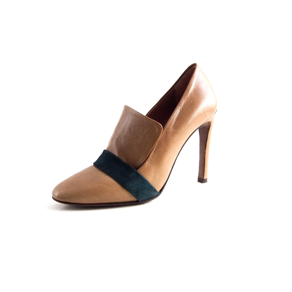 Sapato Feminino L'Autre Chose Heels Pumps Couro Bege Tamanho EUA 7.5 EU 37.5 - Imagem 1 de 4