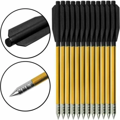 12 Pcs AERO™ ALUMINUM METAL ARROWS BOLTS 50 & 80 lb MINI CROSSBOW PISTOL ARCHERY - Image 1 of 4
