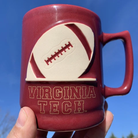 Vintage Made in USA stoneware BIG Pottery Mug VIRGINIA TECH HOKIES ❤️sj11h3s Cover