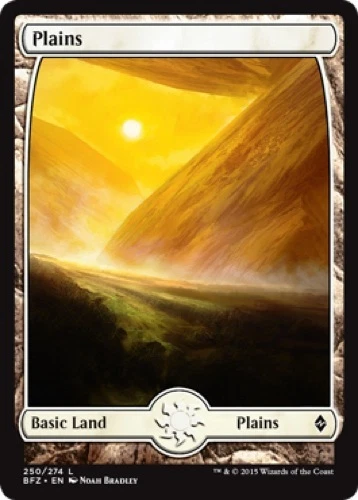 4 x Plains (250/274) - Battle for Zendikar - Basic Land Full Art - Image 1 of 1