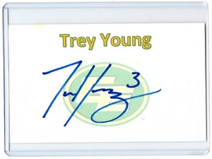TREY YOUNG CFL Eskimos Auto Autographed Signed 3x5 Index Card - Picture 1 of 1