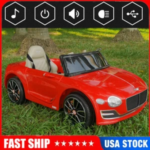 Kids 12V Electric Ride On Car Toys LICENSED Bentley Style w/ 2.4G Remote Control - Picture 1 of 9