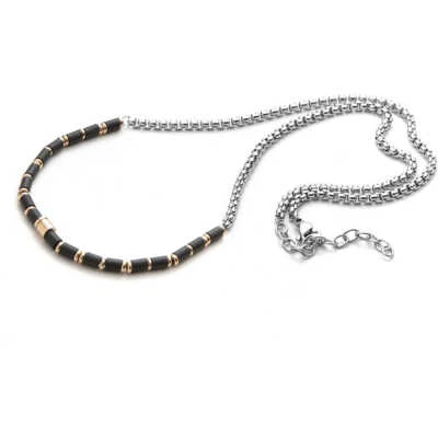 4US CESARE PACIOTTI ROSE RUBBER COLLANA  UOMO 4UCL3567 NUOVA - Immagine 1 di 2