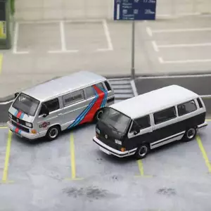 Master 1:64 Volkswagen T3 Martini Van Diecast Toys Car Models Miniature Gifts - Foto 1 di 17