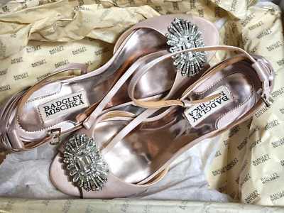 Badgley Mischka Women's Wedge Heels Shoes Pink Size 6 MP3022 Wedding Prom - Image 1 of 4