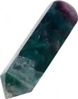 Massagekristall Fluorit, 7 cm, Regenbogenfluorit Massagestab Kristall Spitze