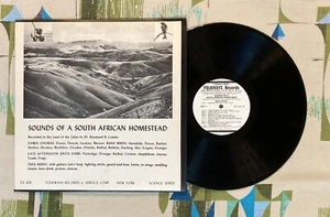 Sounds of a South African Homestead LP Folkways Nature Sounds Zulu Music M-/EX - Bild 1 von 3
