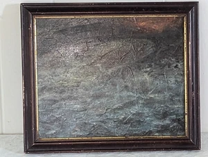 Vintage Antique Original Framed Trout Painting Camp Lodge Cabin - Picture 1 of 10