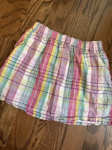 Ralph Lauren Polo Girls Plaid Summer Skirt Size 7 - Picture 1 of 6