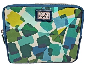 Brighton Tablet Ipad Case Paint BX Coated Fabric Full Zip Magnetic Back Pocket - Picture 1 of 24