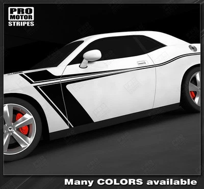 Наклейки с боковыми акцентными полосками Dodge Challenger 2008-2023 (выберите цвет) - Изображение 1 из 2