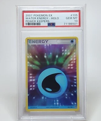 Pokemon Water Energy 105/108 Holo Rare PSA 10 - EX Power Keepers - Image 1 of 2