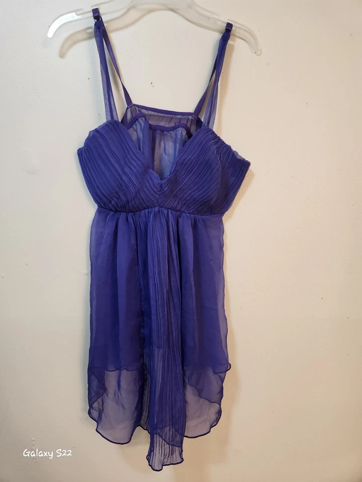 Babydoll Shirley of Hollywood Gorgeouse renda elástica malha macia roxa - Imagem 1 de 4