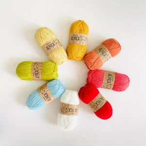 Alpaca yarn gift box set SUMMER Superfine Peruvian Alpaca 4ply knitting crochet - Picture 1 of 2