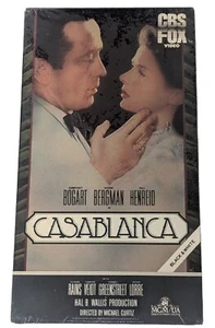 VTG 80s Casablanca VHS 1984 CBS FOX Watermark Factory Sealed Grey Guard NIP - Bild 1 von 9