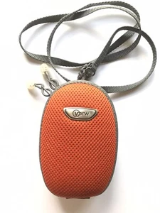 VIEW Molded Digital Camera Bag 2Way Zipper Orange & Gray 20inch Shoulder Strap - Picture 1 of 6