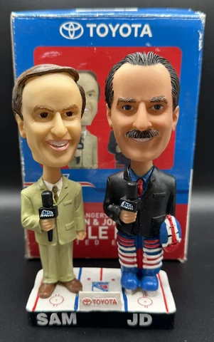 SAM ROSEN & JOHN DAVIDSON NEW YORK RANGERS DUAL SGA BOBBLEHEAD MSG 2004 Cover