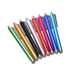 2x Metal Mesh Micro-Fiber Tip Touch Screen Stylus Pen For Smart Phone Tablet .bf