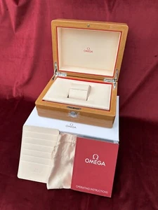 NEUF Original Omega Bois Suisse Présentation Coffret Cadeau Etui Rangement... - Photo 1/11