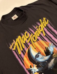 Vintage schwarzes T-Shirt mit einzelnen Stichen McDonald's MAC The Night X-Large - Bild 1 von 7