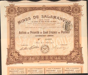 Mines de SALAMANQUE (ESPAGNE) (K) - Picture 1 of 1