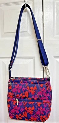 Mini Bolso Bandolera Travelon Antirrobo RFID Floral Algodón con Linterna Pequeña Foto 1 de 4