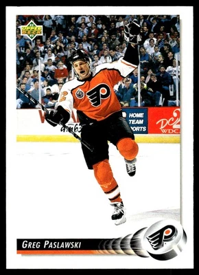 1992-93 Upper Deck #531 Greg Paslawski Philadelphia Flyers Hockey Card - Image 1 of 2