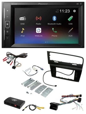 Pioneer DAB Lenkrad 2DIN Bluetooth USB Autoradio für VW Golf VII 7 2012-2018 Inf - Bild 1 von 4