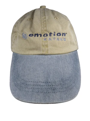 Gorra Emotion Kayaks Sombrero Caqui Denim Correa Trasera Desteñida Béisbol Estilo Aire Libre Foto 1 de 4