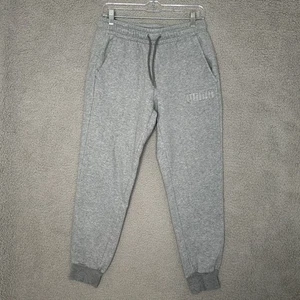 PUMA Mens Gray Jogger Sweatpants Size M Logo Drawstring Cuffed Athletic - Picture 1 of 10
