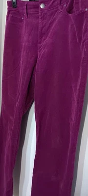 Pantalones de pana Ann Taylor Signature Dk Pin Wale 5 bolsillos para mujer 12 Foto 1 de 4