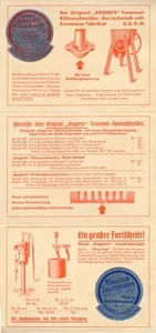 Klapp Ak Firma Bogerts, Rübenschneider, Jauchepumpe, Reklame - 10358657 - Bild 1 von 2