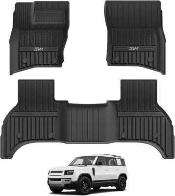 Alfombrillas 3W para Land Rover/Range Rover Defender 110 2020-2024 4 puertas 5 asientos Foto 1 de 4