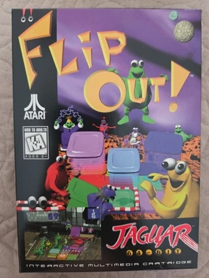 Atari Jaguar Flip Out 1995 Complete CIB with Box and Instructions - Image 1 of 4