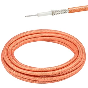 RG400 Koaxialkabel - 10 Fuß, verlustarm M17/128 doppelte Abschirmung 50 Ohm RF Koaxial... - Bild 1 von 5