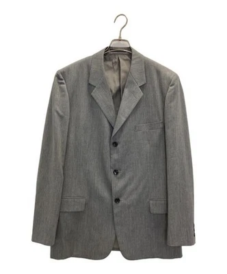 Y's 男式 3B 西装夹克灰色 MH-J81-150 — 第 1/4 张图片