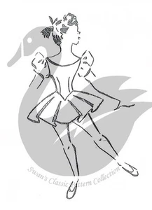 Vintage Basic Ballet Tutu Costume Sewing Patterns Size 4 - Picture 1 of 1