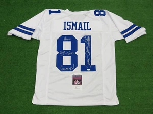RAGHIB ROCKET ISMAIL DALLAS COWBOYS SIGNED JERSEY HowBoutThemCowboys! JSA PROOF - Picture 1 of 6