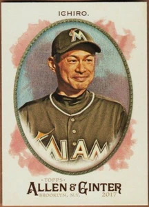 ICHIRO SUZUKI 2017 TOPPS ALLEN & GINTER HOT BOX FOIL SP CARD # 83 - Picture 1 of 2