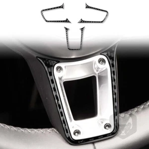 Carbon Fiber Steering Wheel Remote Cover Trim Fit For Porsche 718 2016-2023 - Picture 1 of 6