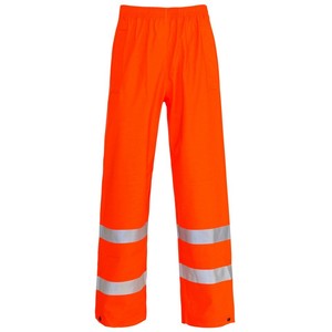 Supertouch Orange Storm Flex PU Hi Vis Visibility Waterproof Trousers Pants